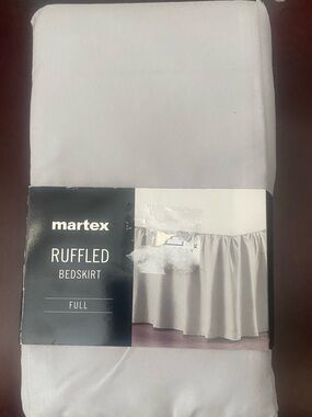 New with Tag Martex Gray Full Bedskirt